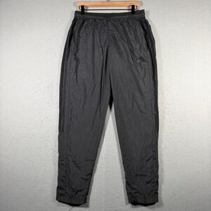 Adidas Mens Black 3-Stripe Windbreaker Pants Mesh Lined Joggers IP3785 Size M